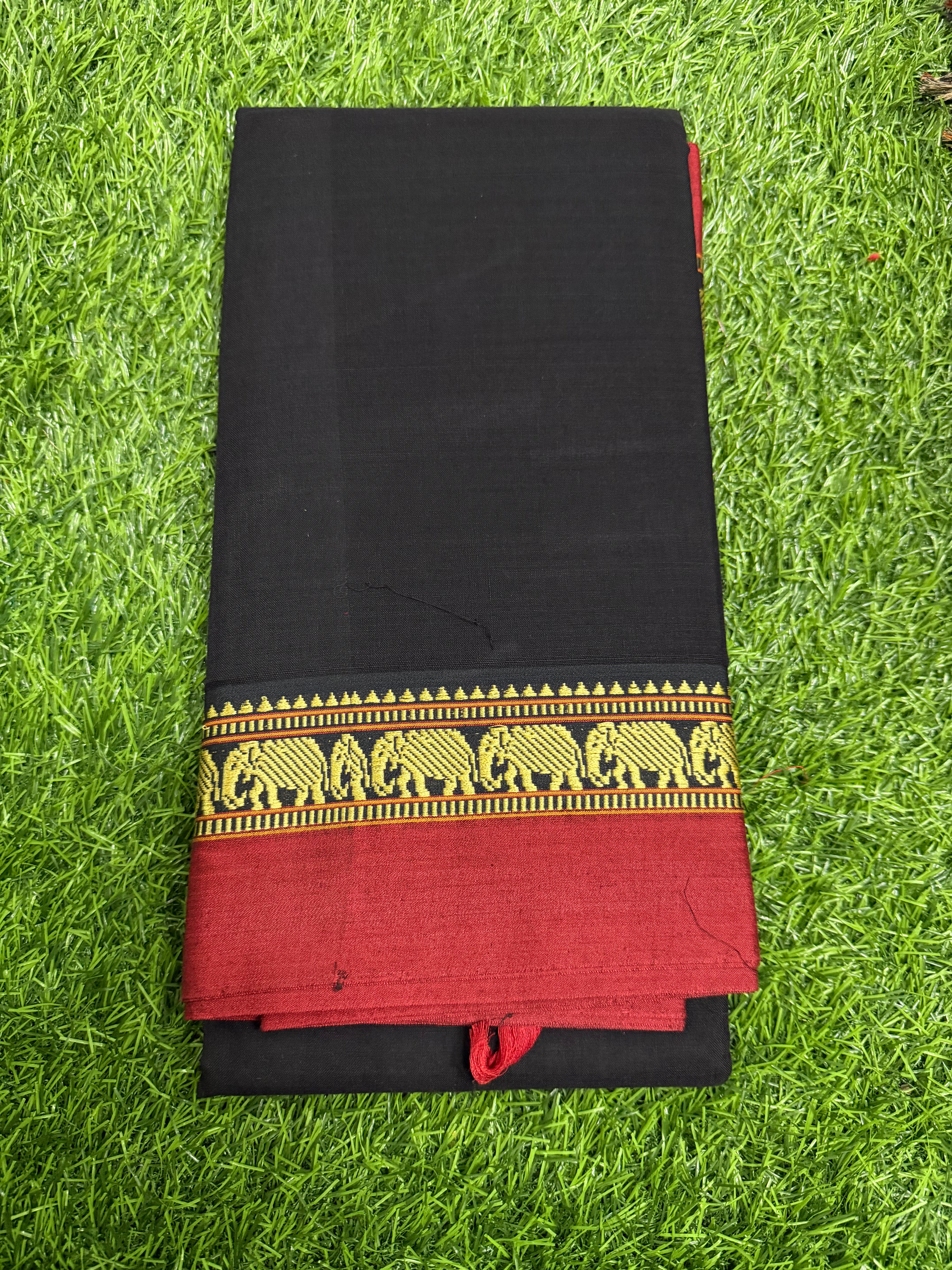Narayananpet cotton saree black colour