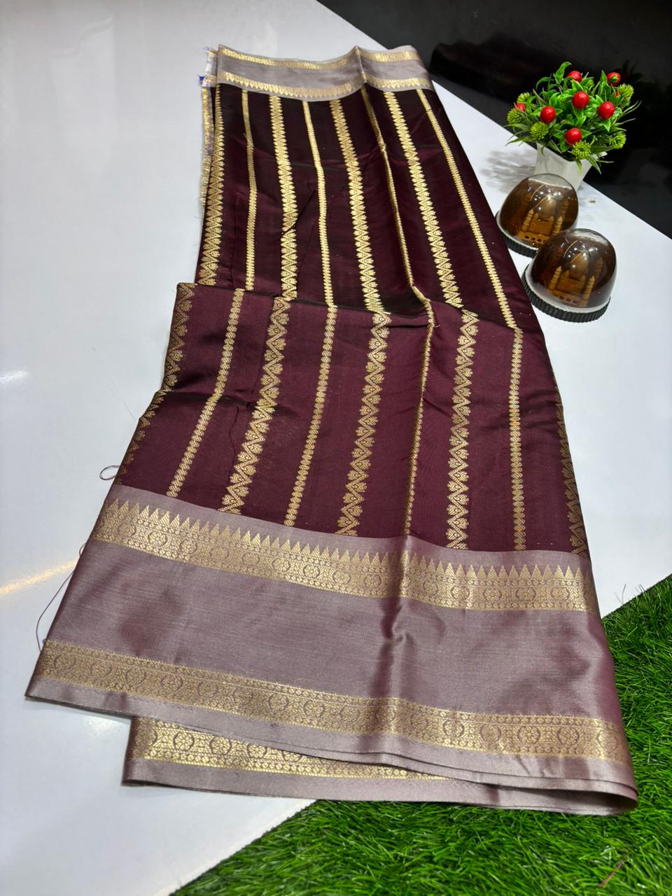 Soft butter silk saree