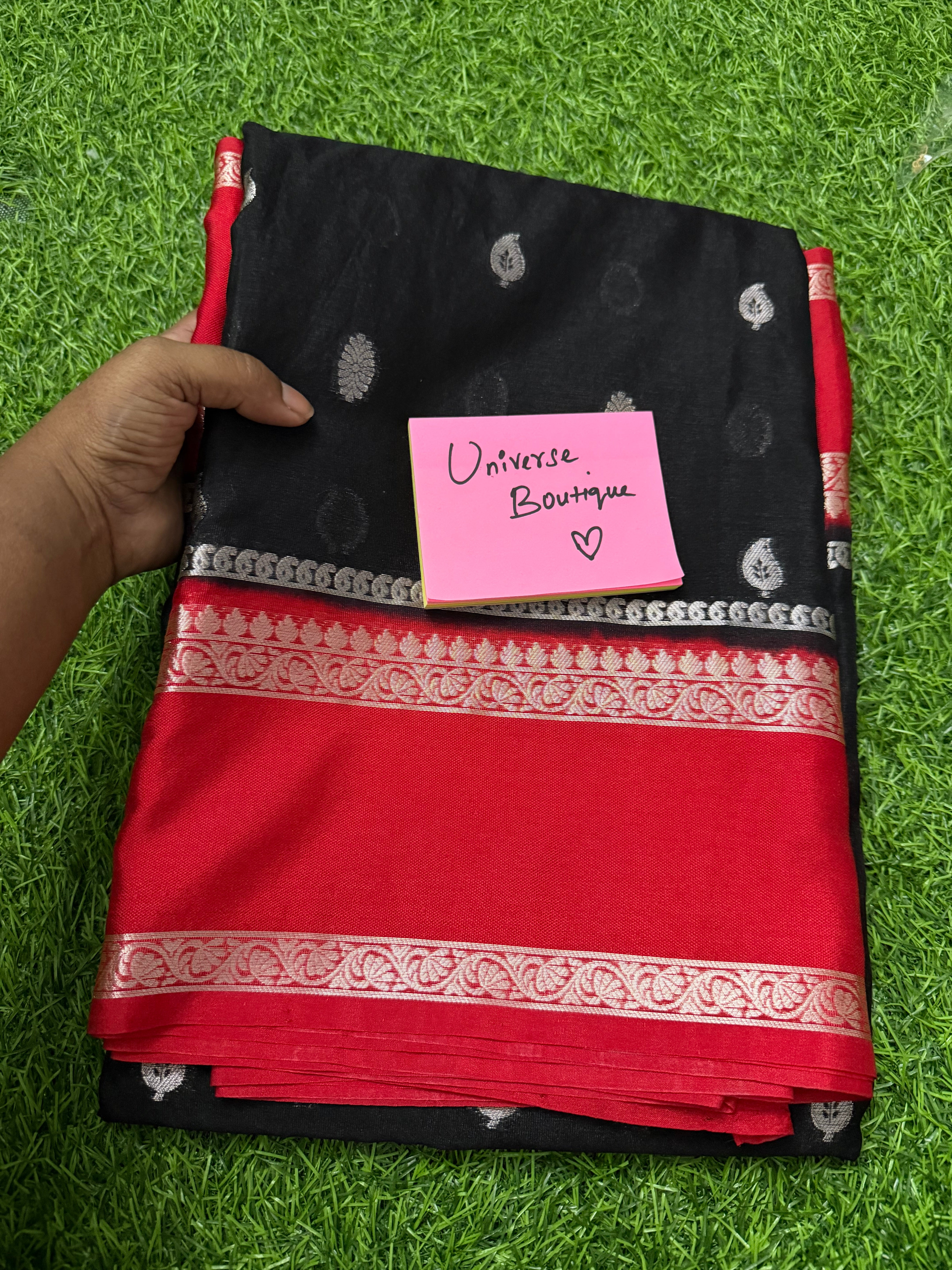 Mysore silk saree black