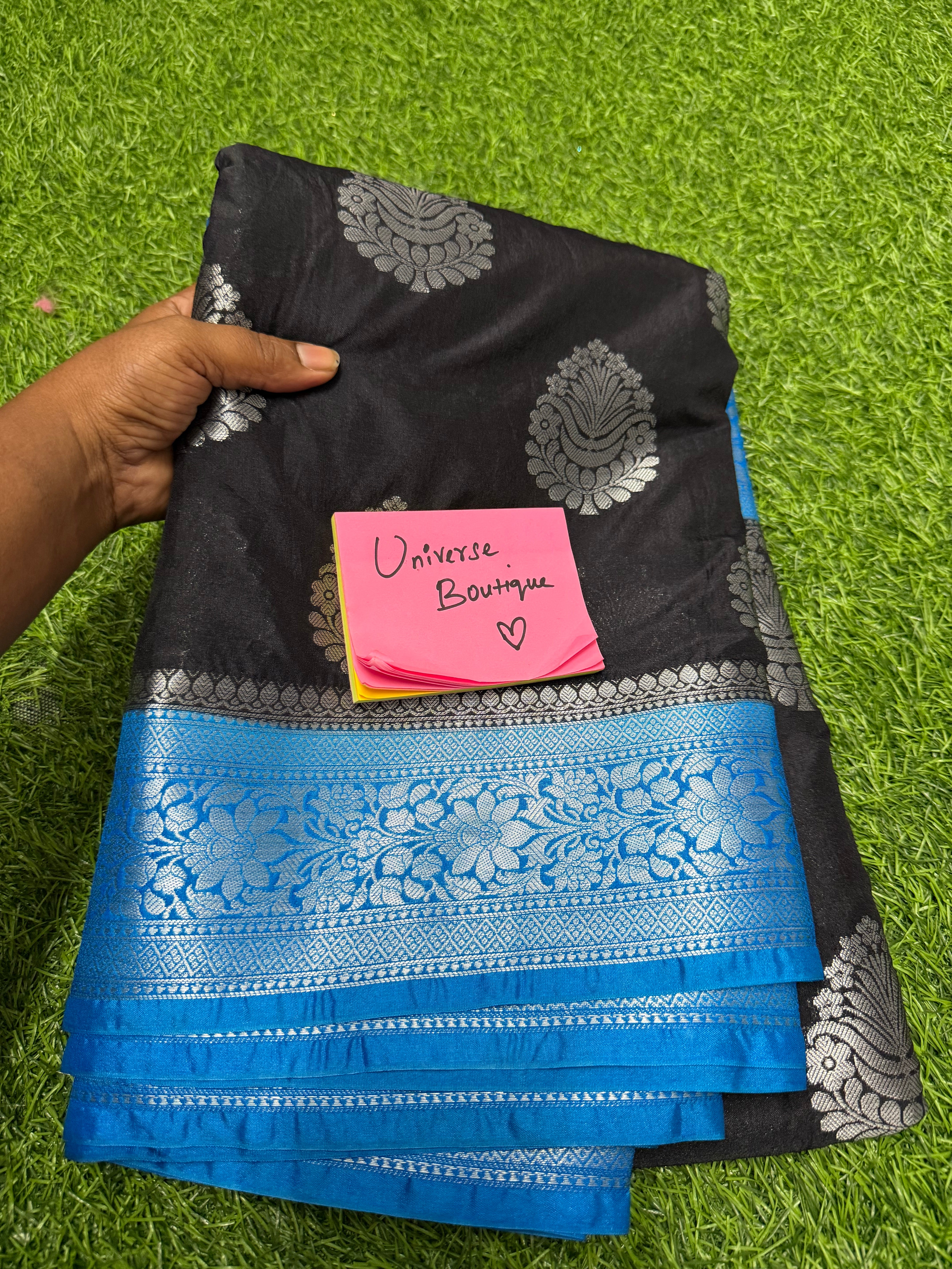 Warm silk black saree