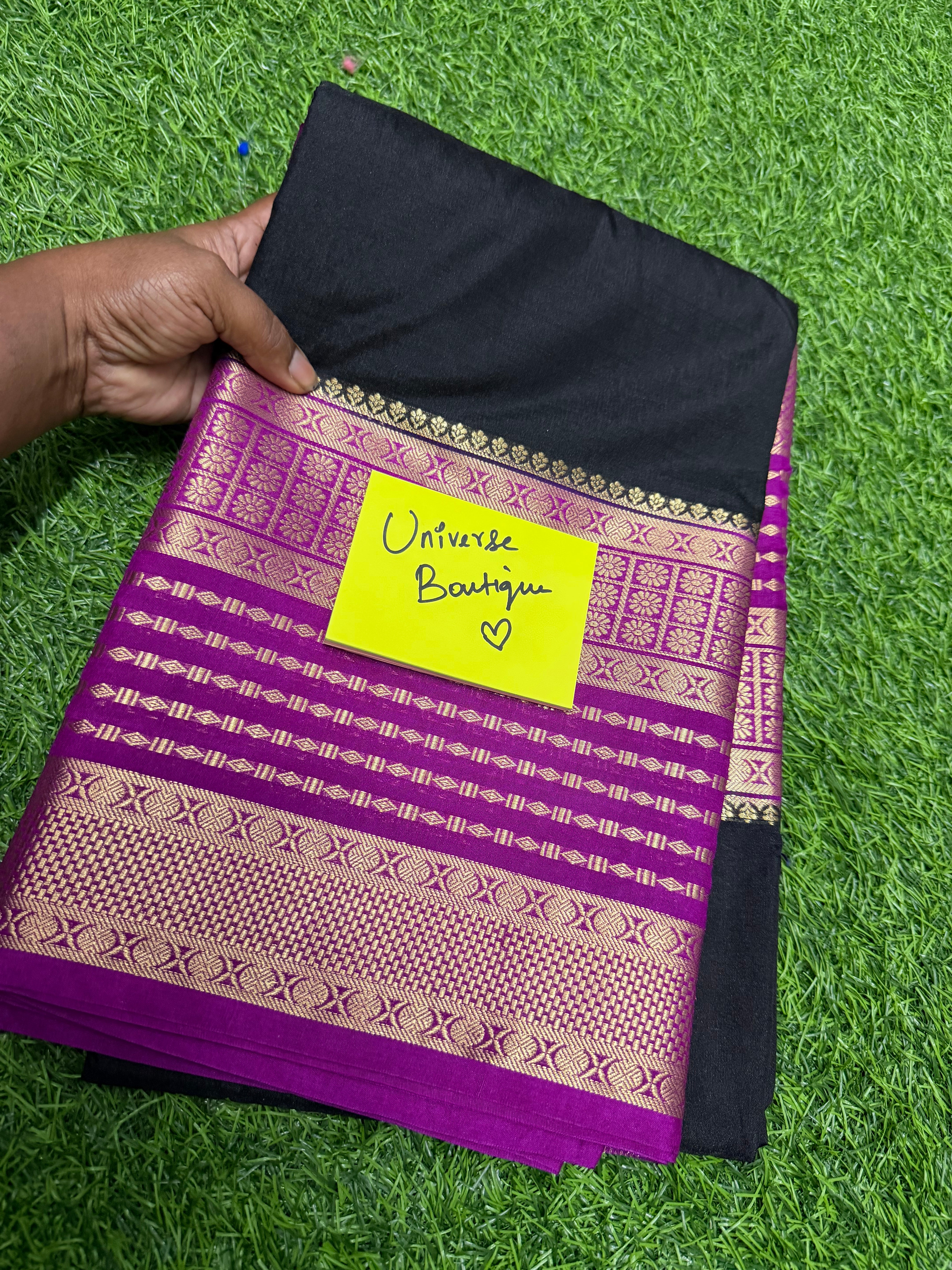Mysore silk black saree