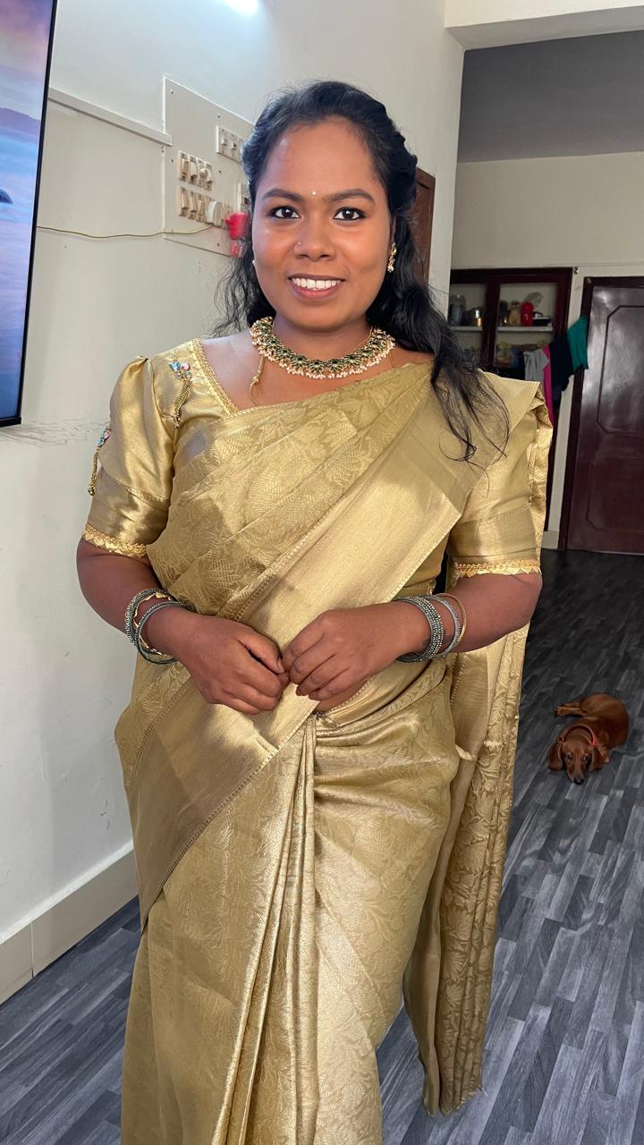 Ambani Golden Saree