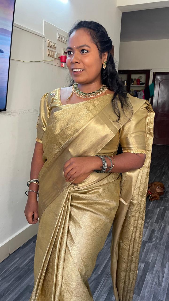 Ambani Golden Saree