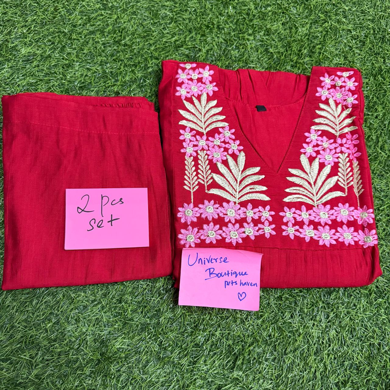 Fabric Cotton Kurti Set